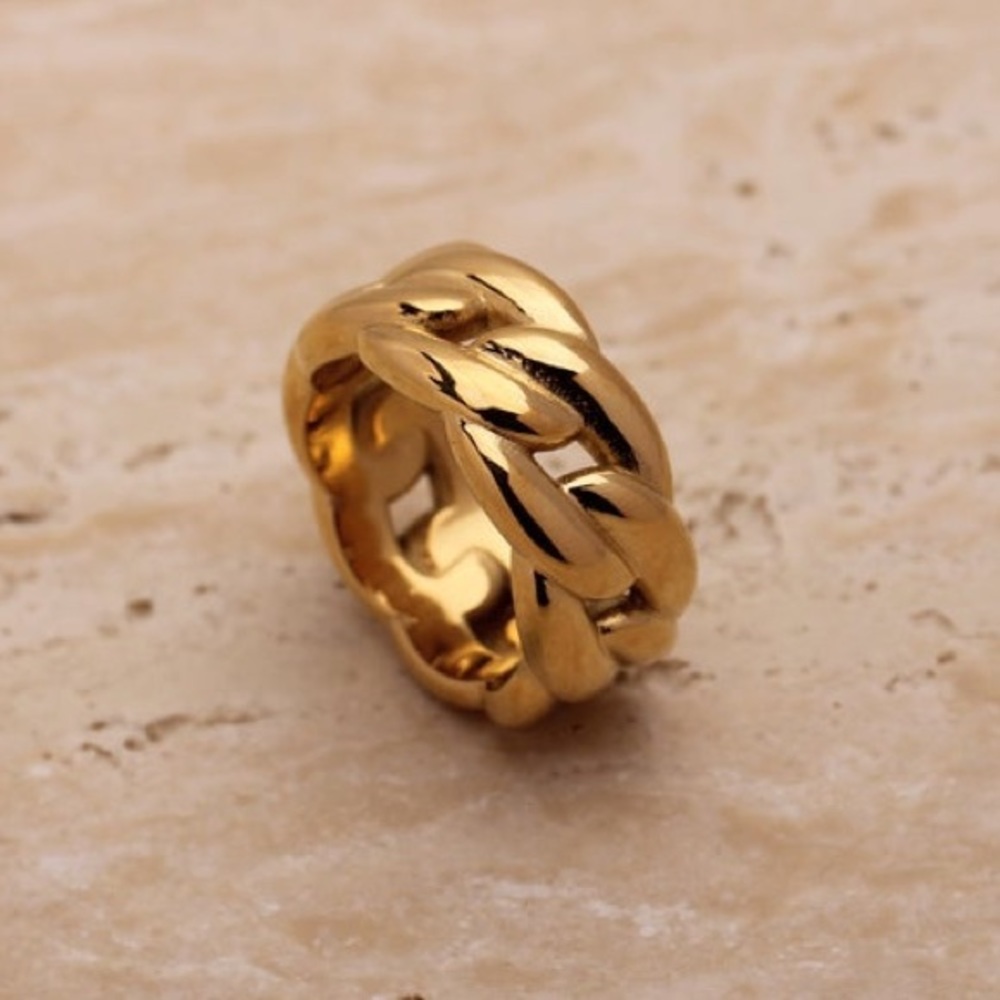 Chunky ring chain ring - Picture 6 of 7